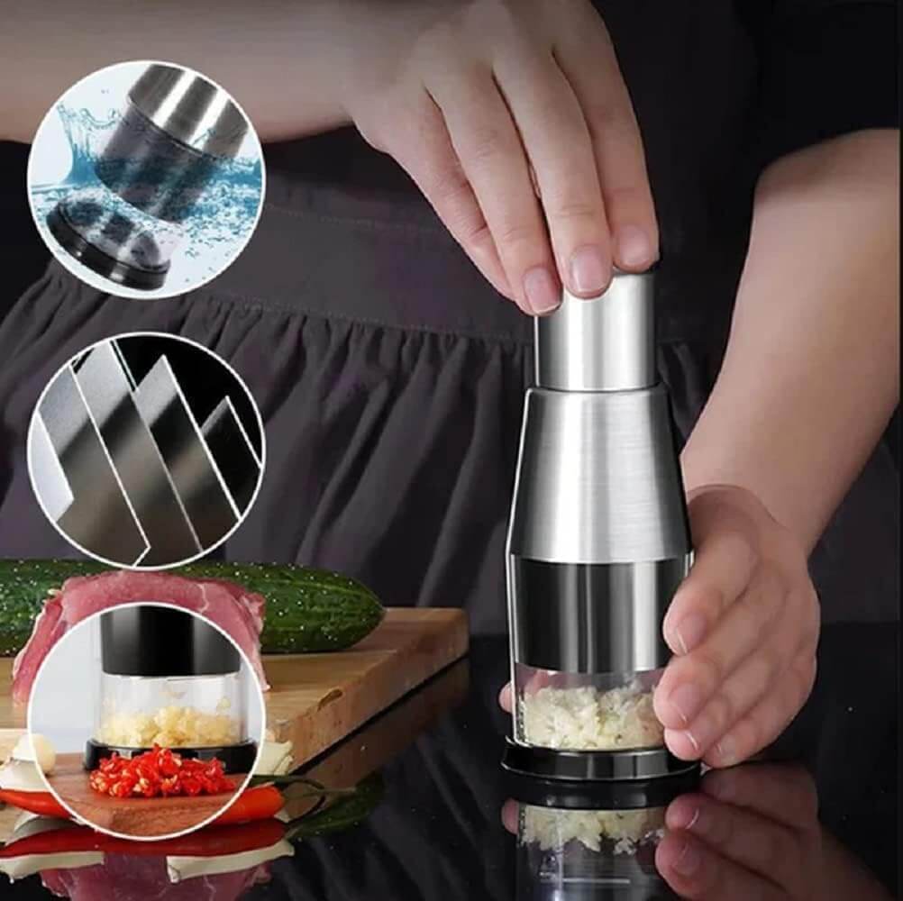 Kézi Rozsdamentes Acél Zöldségszeletelő - ChefChop Pro