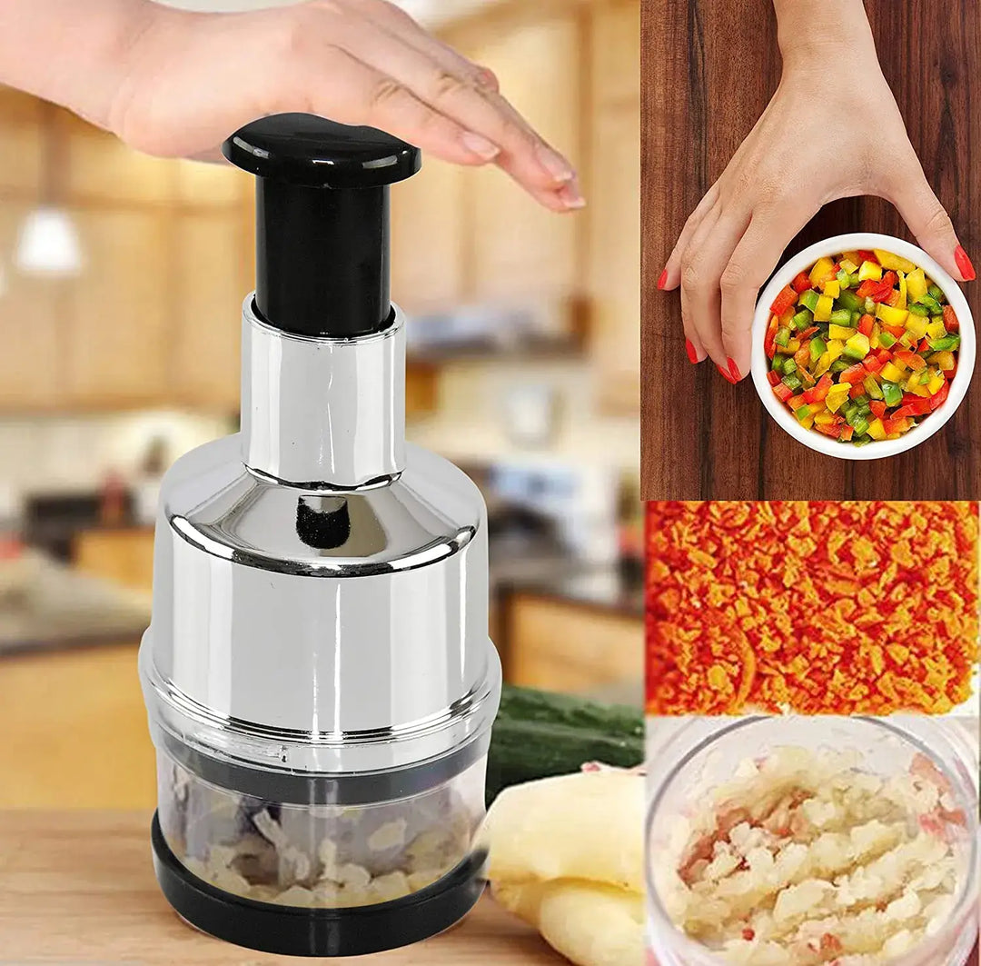 Kézi Rozsdamentes Acél Zöldségszeletelő - ChefChop Pro