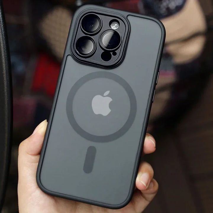 Matte Armour Magnetic Case with Shock Protection & Magsafe Support – 1+1 FREE-Dark Purple-For iPhone 16e-State of Style