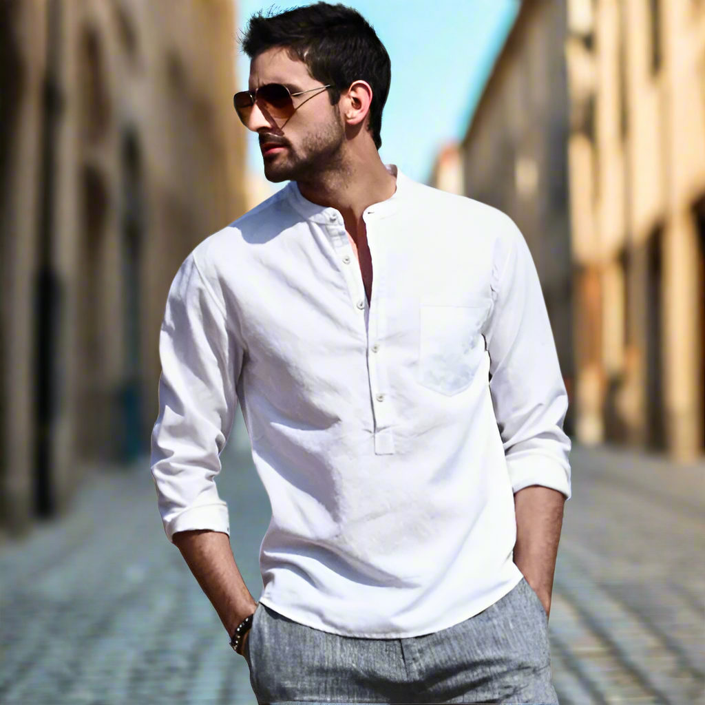 Laza Vászon Férfi Ing – Thiago