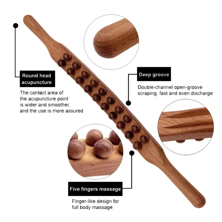 Gua Sha Terápiás Pálca - TheraWood