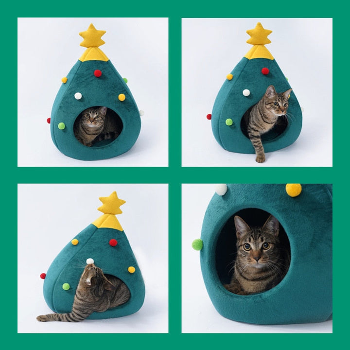 Karácsonyi fa Macskaágy - FestivePurr