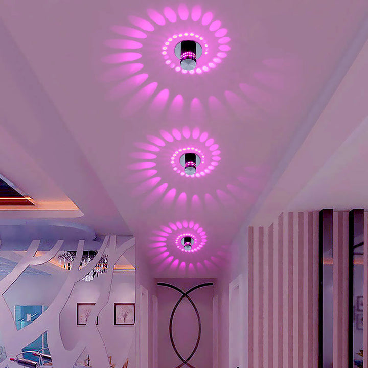 Modern LED Spirálizzó - LumoSpiral
