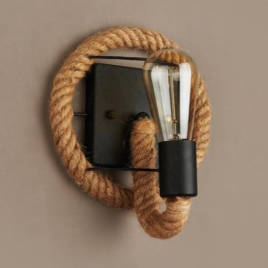 Vintage Kötél Fali Lámpa - RusticRope
