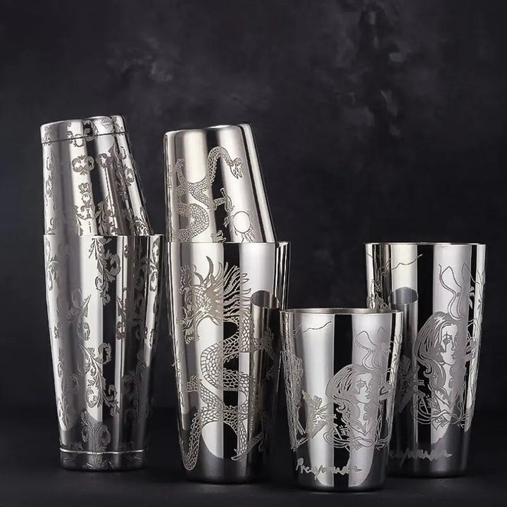 Gravírozott koktélrázó – Mixaro