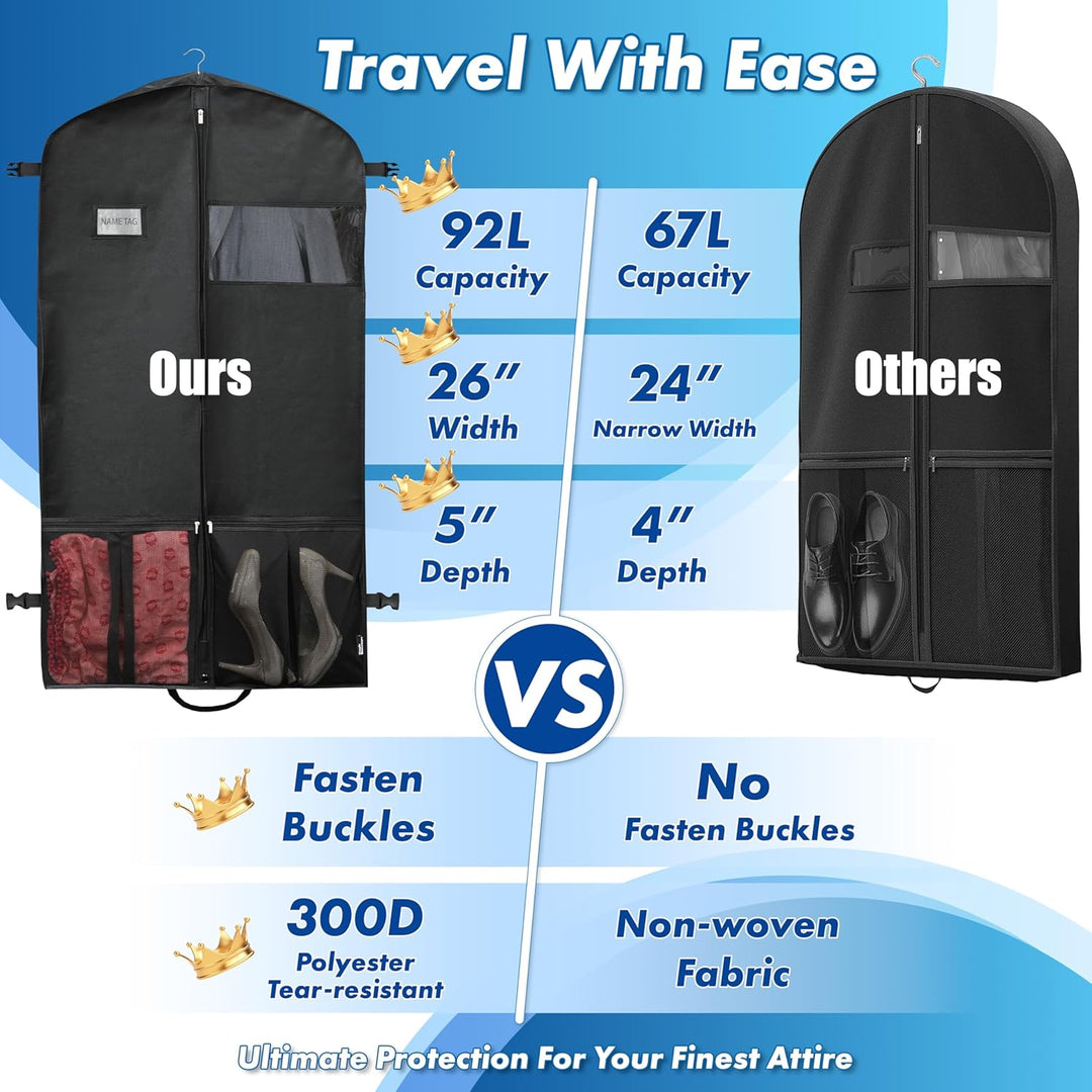 Nehéz súlyú utazási ruházati táska zsebekkel – 1+1 INGYENES korlátozott akció