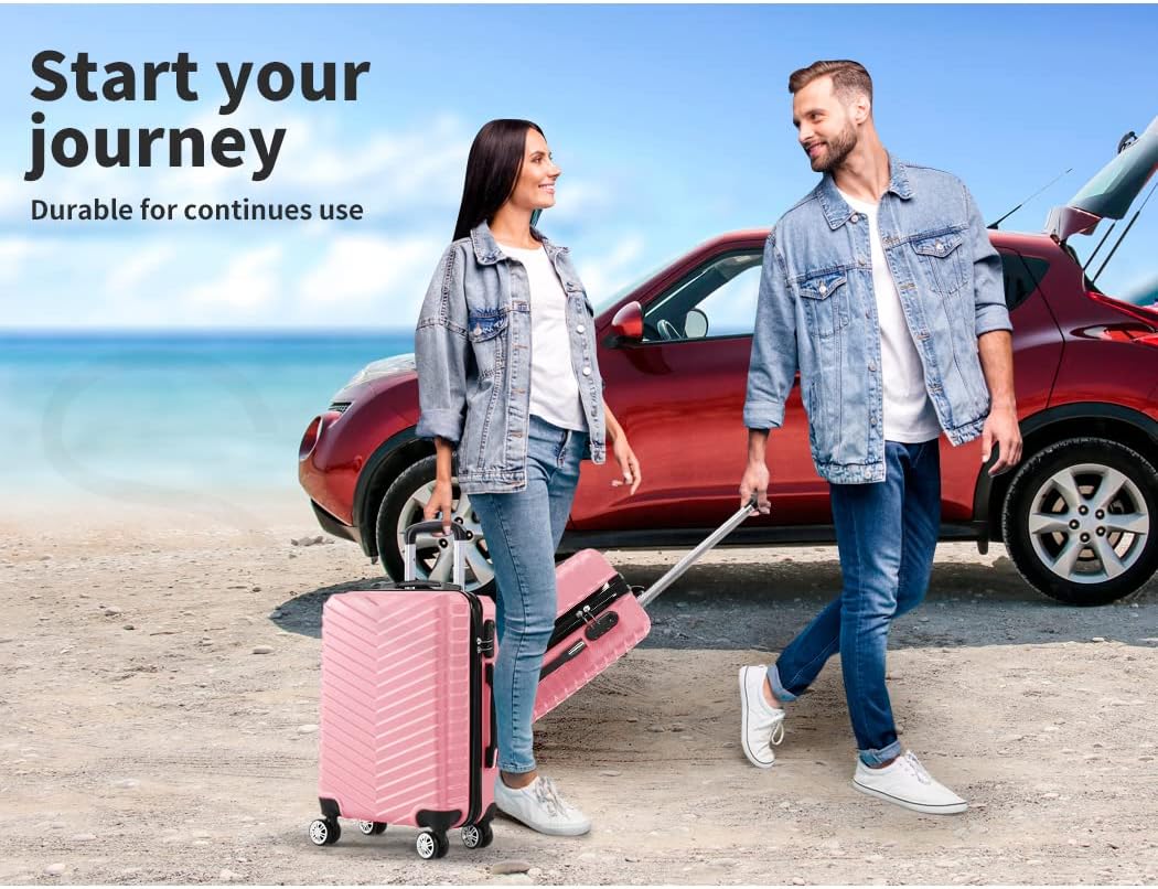 Keményhéjú Kézipoggyász Zárral és Forgó Kerekekkel – Rosemont