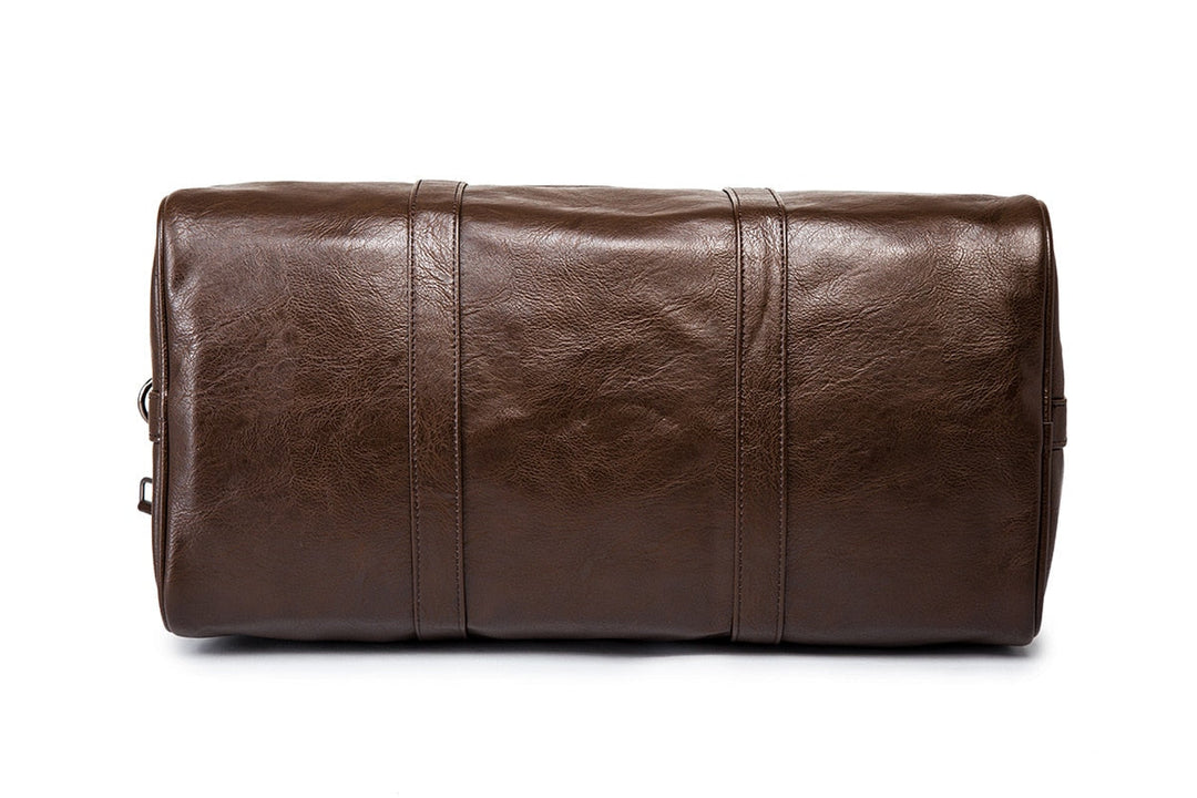 Nagy kapacitású bőr utazótáska – Könnyű és tartós kézipoggyász