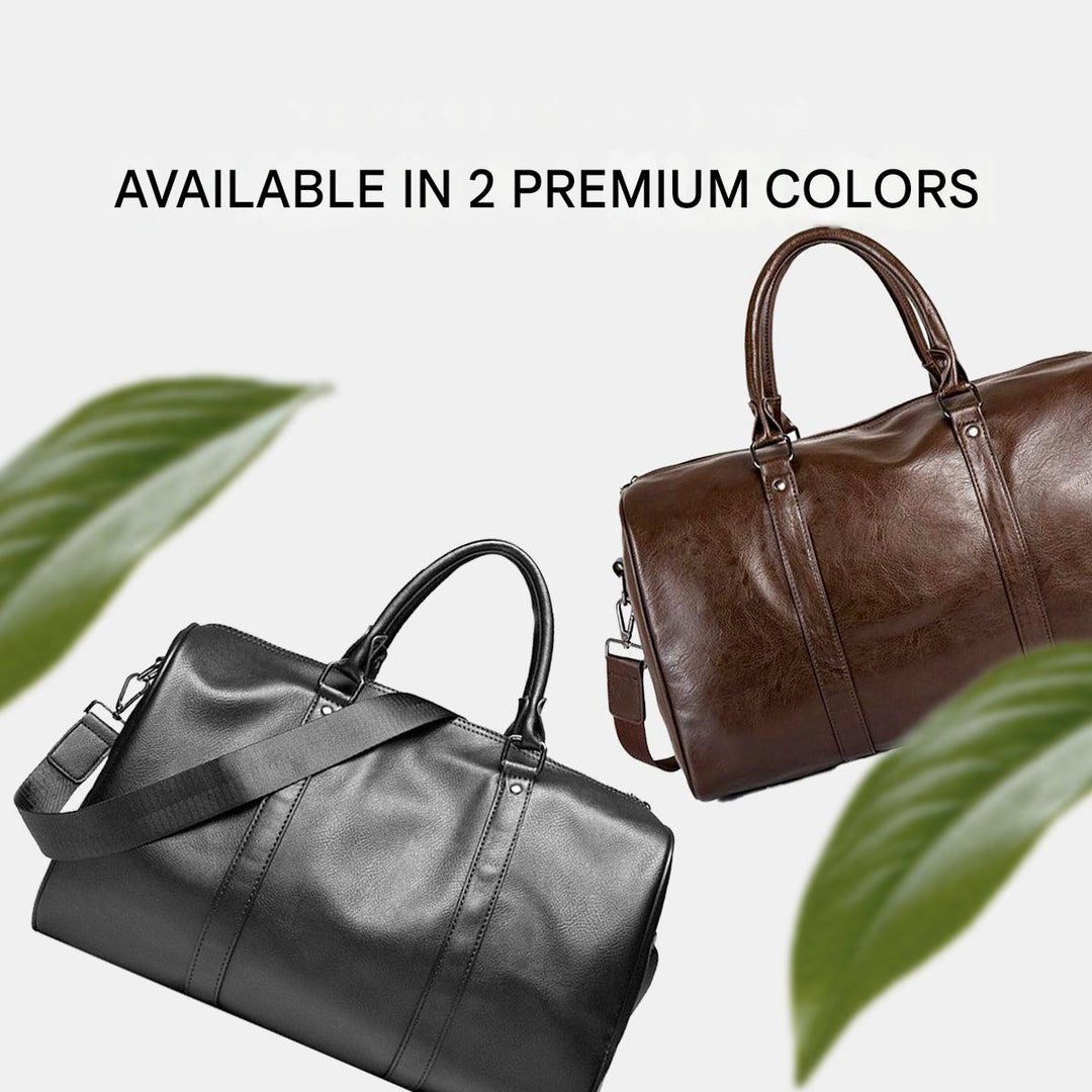 Nagy kapacitású bőr utazótáska – Könnyű és tartós kézipoggyász