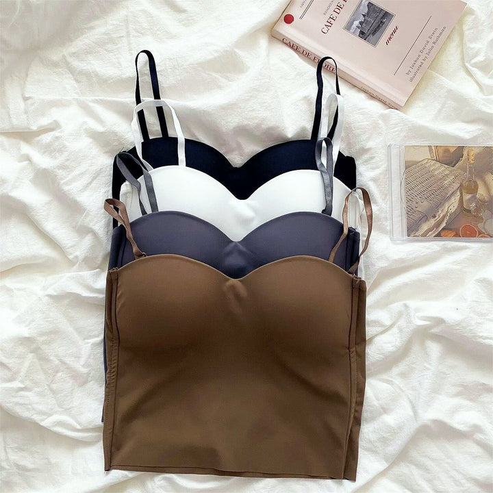 4 darab Légies Tanktopp, Beépített Bandeau Melltartóval - Tiana