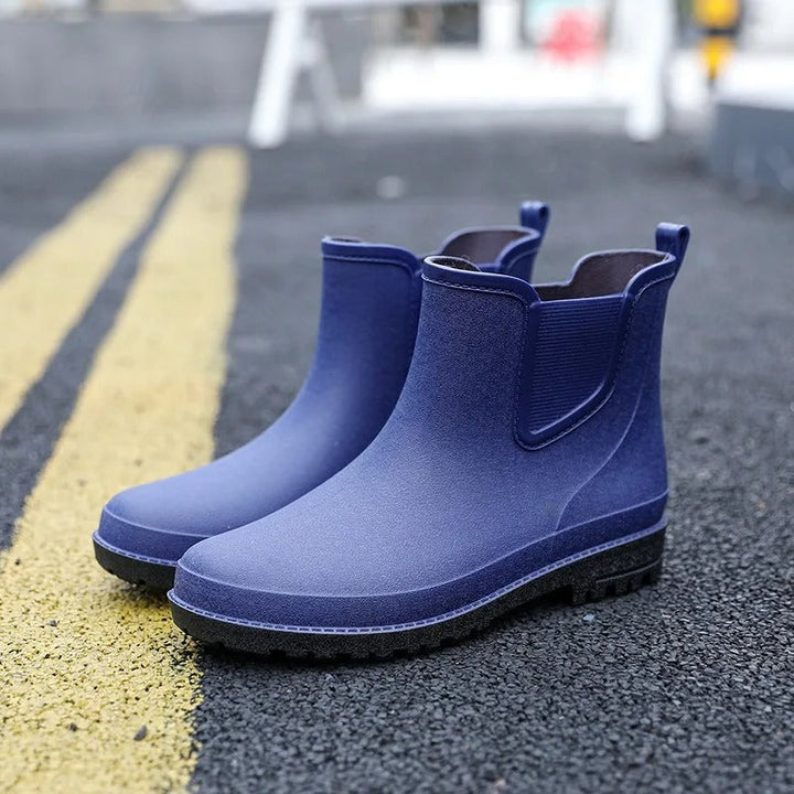 Luxus félig magas vízálló férfi esőcsizmák - Lucas Rain Walk