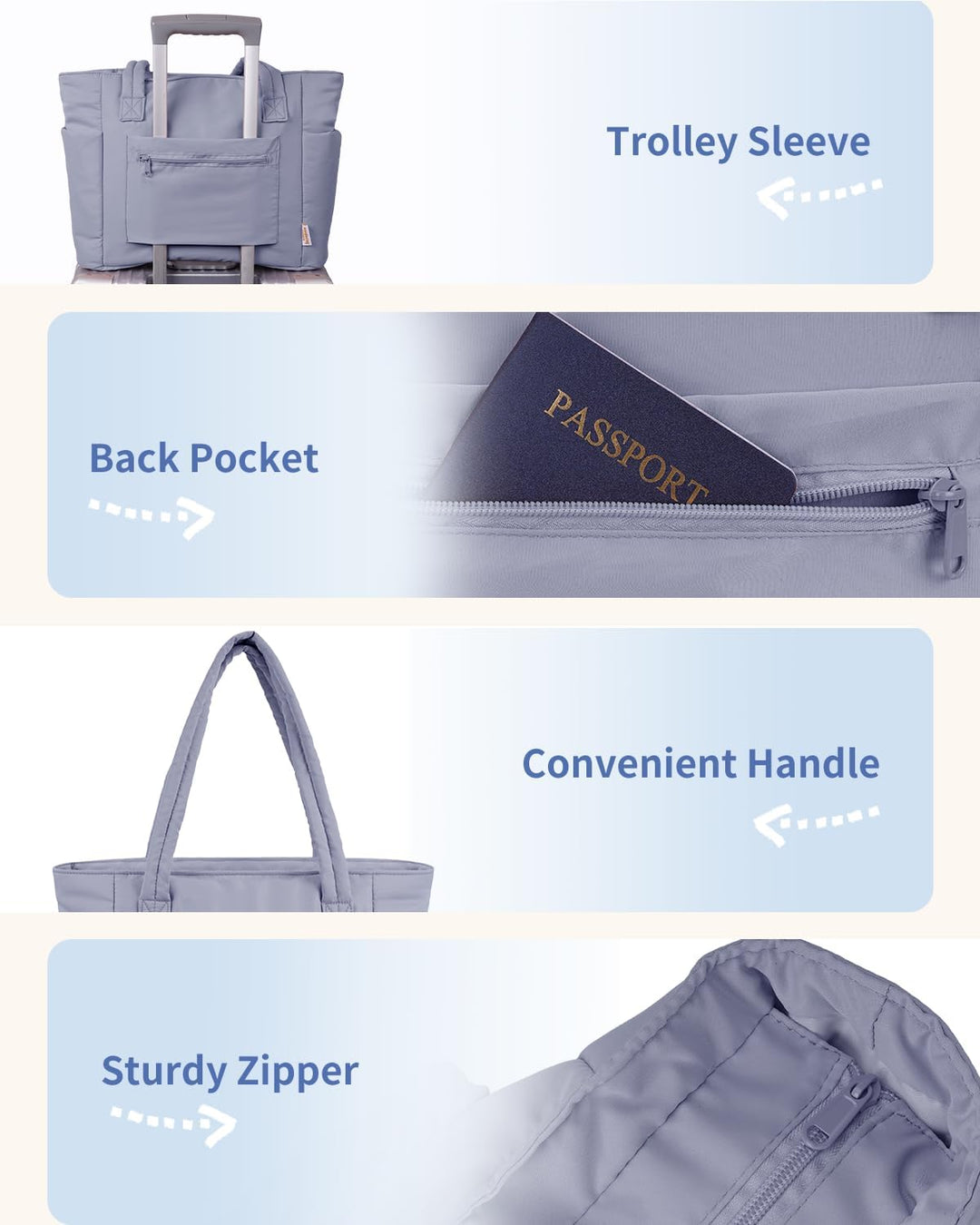 Varrt pufi táska pohártartóval és laptop rekesszel utazáshoz és munkához