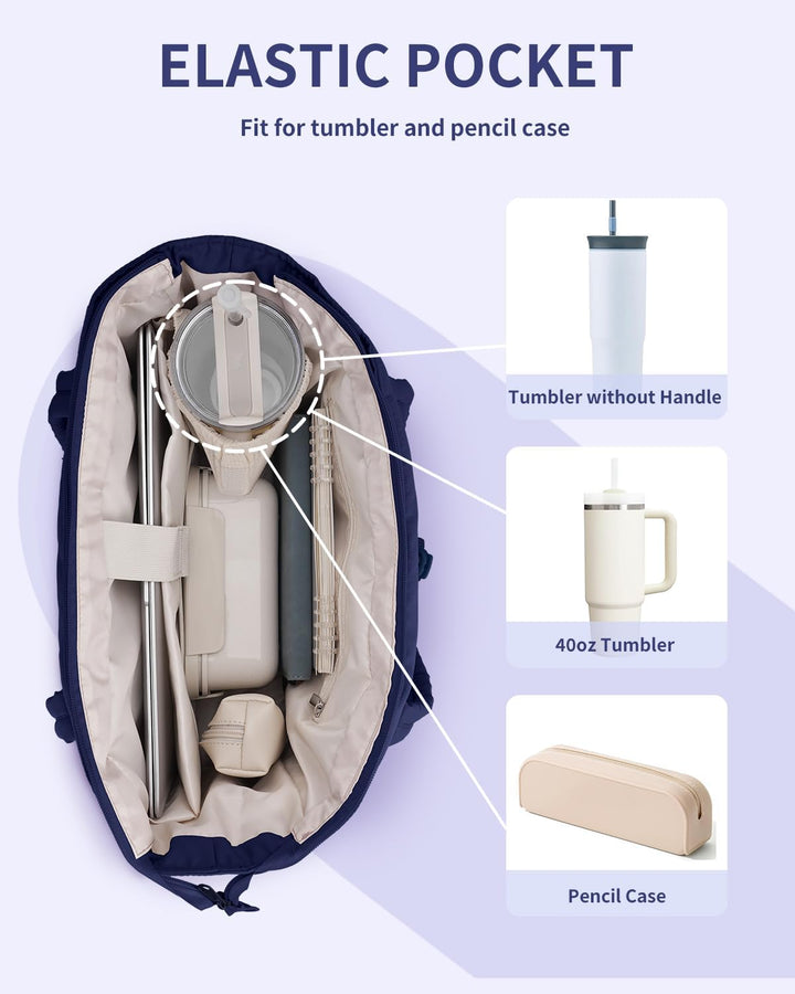 Varrt pufi táska pohártartóval és laptop rekesszel utazáshoz és munkához