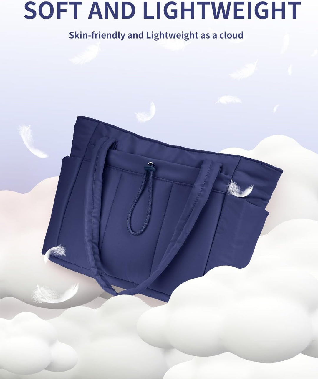 Varrt pufi táska pohártartóval és laptop rekesszel utazáshoz és munkához