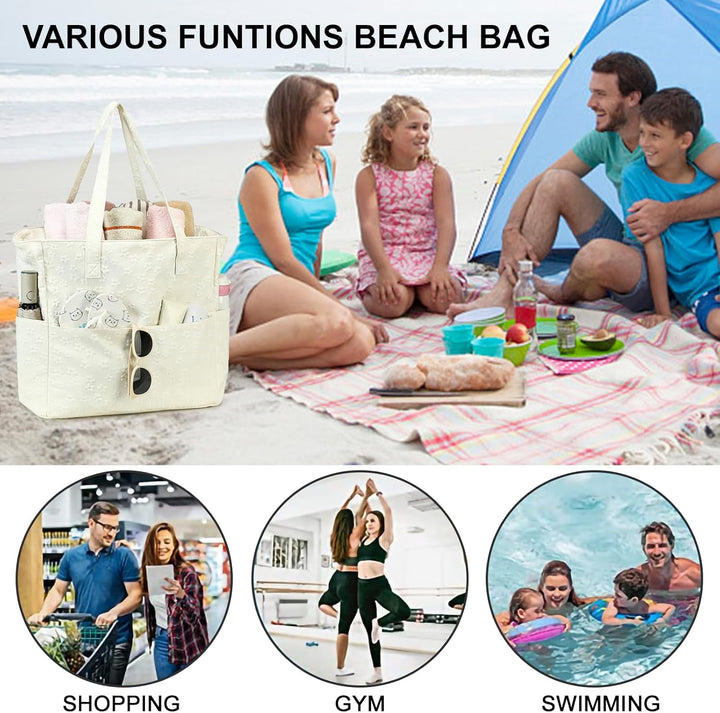 Extra nagy vízálló strandtáska nedves rekesszel – Vásárolj 1-et, és 1 ingyen van!