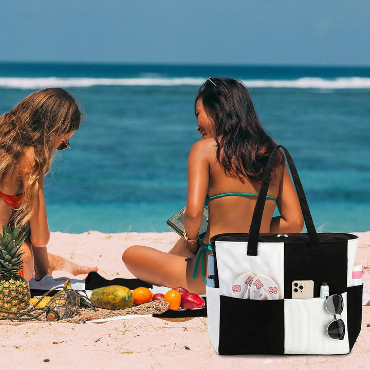 Extra nagy vízálló strandtáska nedves rekesszel – Vásárolj 1-et, és 1 ingyen van!