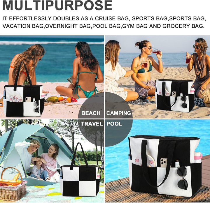 Extra nagy vízálló strandtáska nedves rekesszel – Vásárolj 1-et, és 1 ingyen van!