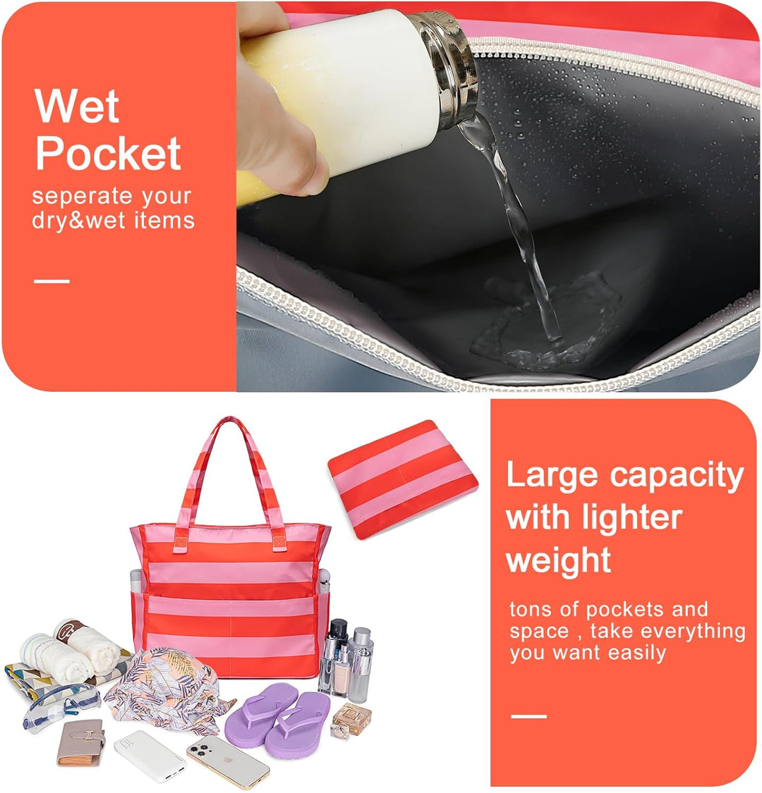 Extra nagy vízálló strandtáska nedves rekesszel – Vásárolj 1-et, és 1 ingyen van!