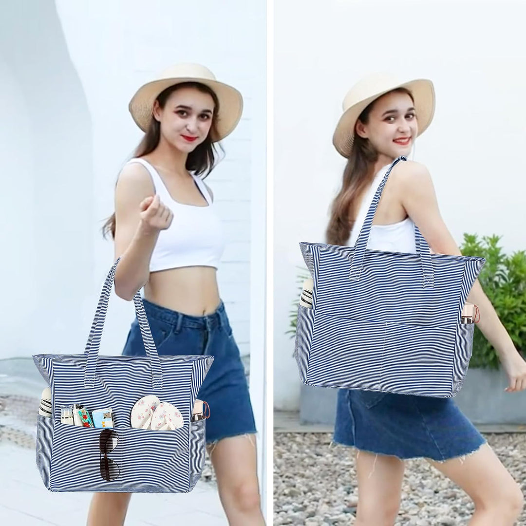 Extra nagy vízálló strandtáska nedves rekesszel – Vásárolj 1-et, és 1 ingyen van!