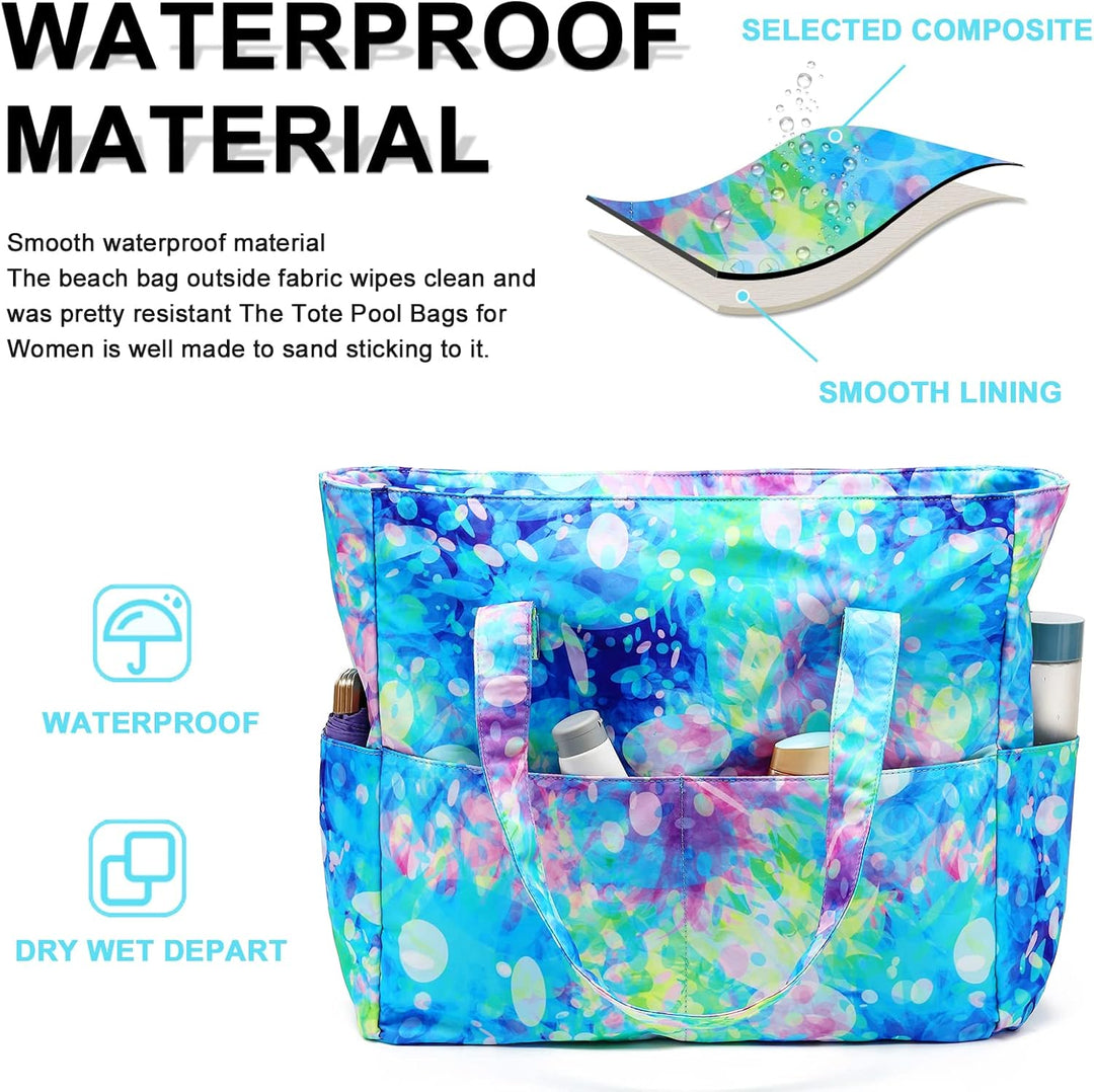 Extra nagy vízálló strandtáska nedves rekesszel – Vásárolj 1-et, és 1 ingyen van!