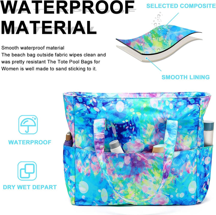 Extra nagy vízálló strandtáska nedves rekesszel – Vásárolj 1-et, és 1 ingyen van!