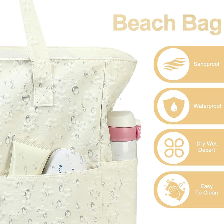 Extra nagy vízálló strandtáska nedves rekesszel – Vásárolj 1-et, és 1 ingyen van!