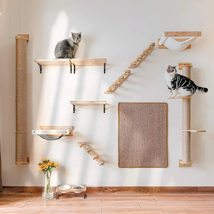 Falankmászó fal macskáknak kaparófával - ClimbPaws