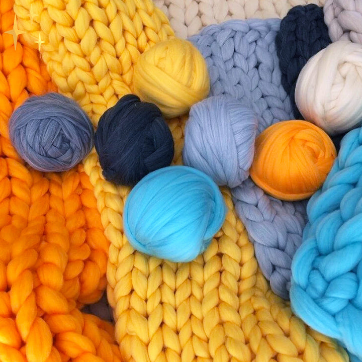 DIY Chunky XL Gyapjú Fonál a Szuperpuha Takrónak - CosyWeave