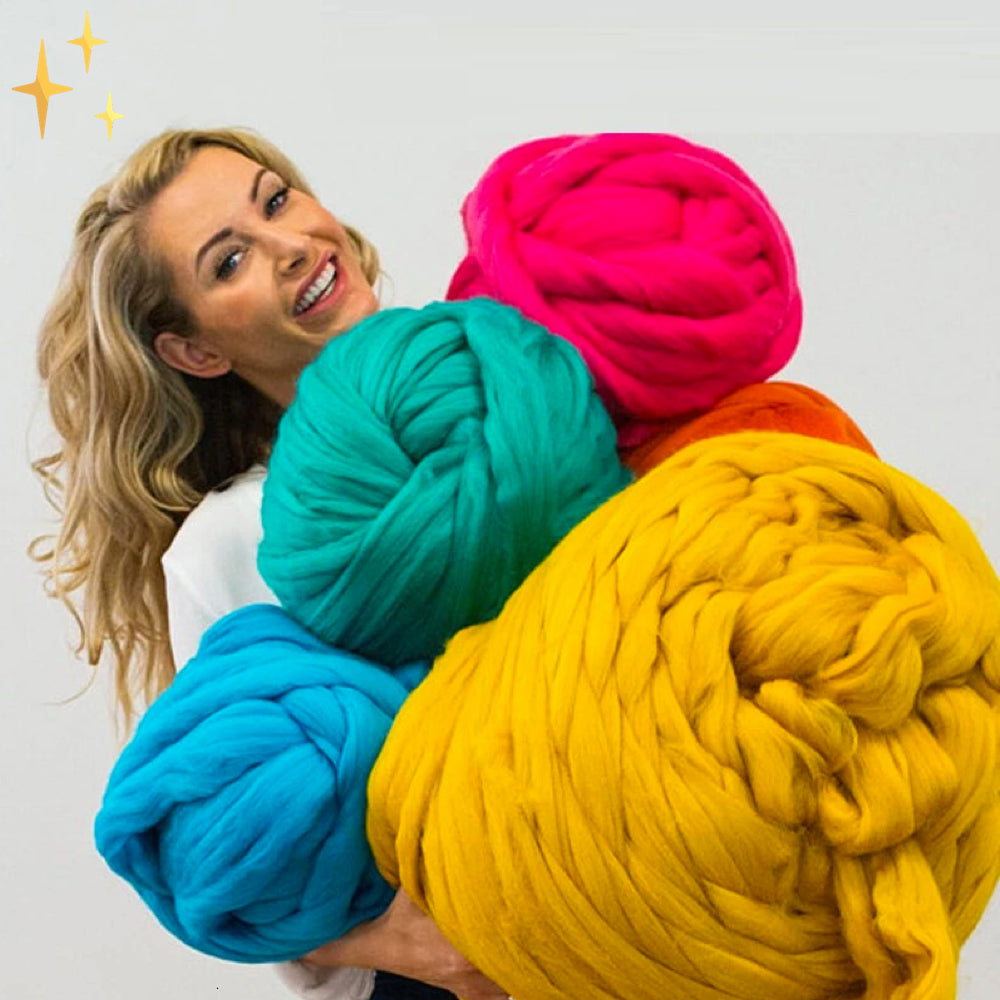 DIY Chunky XL Gyapjú Fonál a Szuperpuha Takrónak - CosyWeave